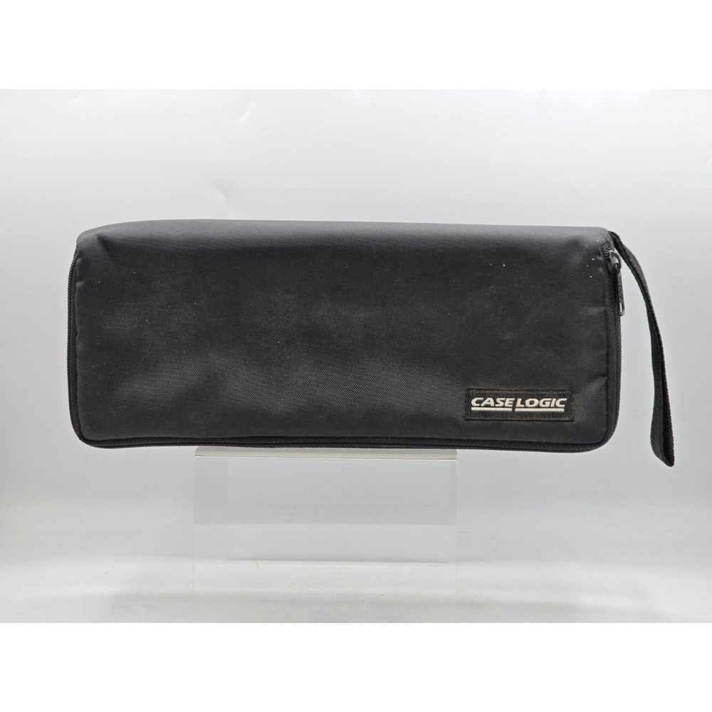 Case Logic Vintage Cassette Case Zipped Storage Case Black 15 Capacity